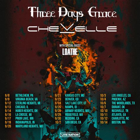 Chevelle and Three Days Grace 2023 tour coming to Chicago